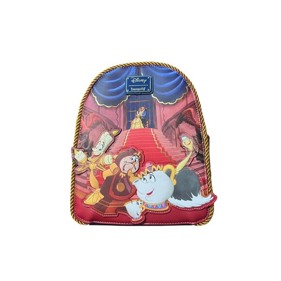 Loungefly WonderCon Limited Edition Beauty & the Beast Ballroom Mini Backpack - Picture 4 of 7